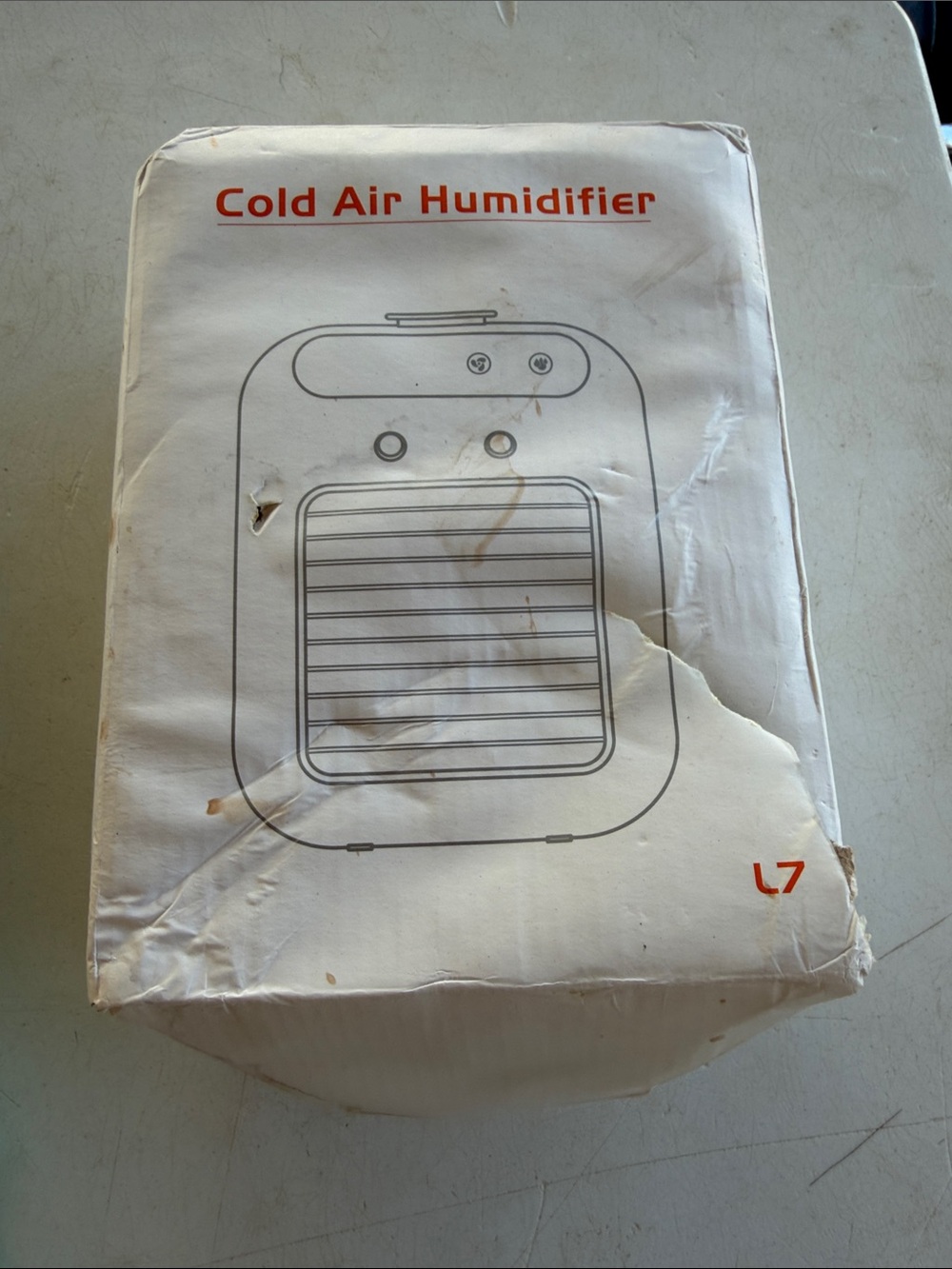 Cold Air Humidifier - White Portable Home Unit